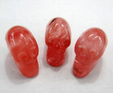 8pcs Natural Stone Skull Pendant for DIY Jewelry Making Necklace
