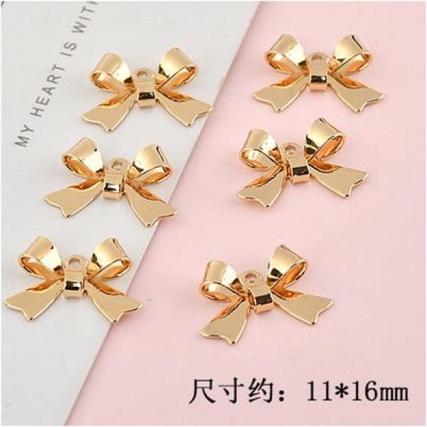 40pcs Bow-Knot Copper Alloy Charms for DIY Earrings, Necklace, Pendant