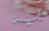 925 Sterling Silver Angel Egg Anklet