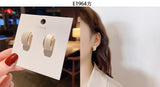 SSE2 Silver Hoop Earrings Zircon Female Piercing Earings
