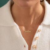 Personalized Stainless Steel Name Necklace - Gold Plated
