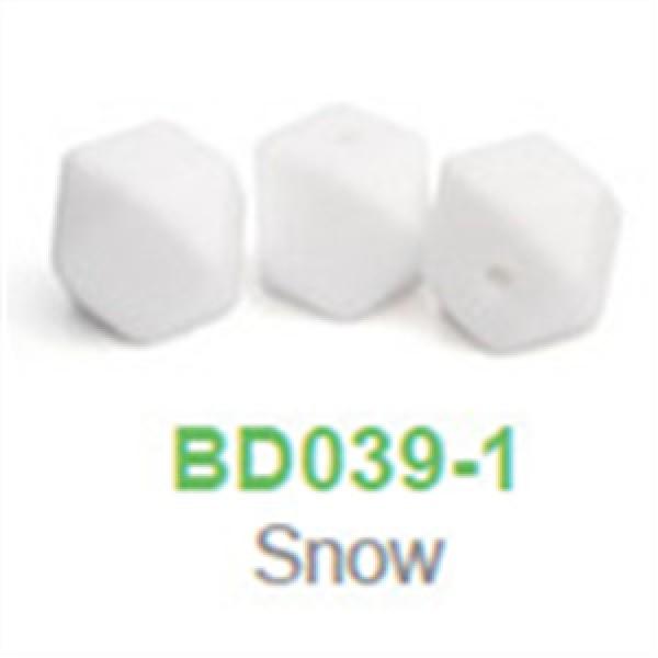 Chengkai 50pcs BPA 14mm Silicone Hexagon Teether Beads