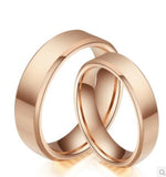 Rose Tungsten Couple Wedding Rings Size 4-14