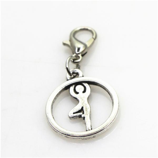 20pcs Yoga Charm Dangle Charms DIY Bracelets Pendant Jewelry
