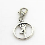 20pcs Yoga Charm Dangle Charms DIY Bracelets Pendant Jewelry