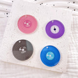 10-piece Acrylic Vinyl Record Earring Drop Charms