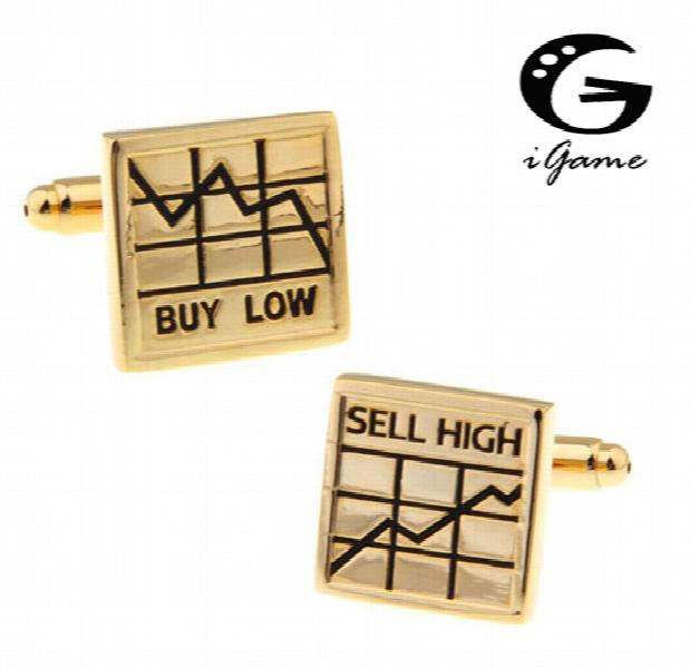 Men's Silver Cufflinks - Novelty Design