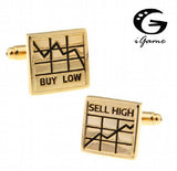 Men's Silver Cufflinks - Novelty Design
