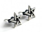 Star Stud Earrings 925 Sterling Silver Punk Jewelry