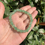 Green Aventurine Bracelet Faceted Beads Crystal Healing Stone Jewelry