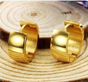 12pair/set Hoop Earrings High Polish Smooth Round Jewelry Earring