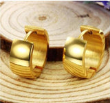 12pair/set Hoop Earrings High Polish Smooth Round Jewelry Earring