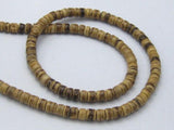 5 Strands 16" Natural Coconut Rondelle Beads