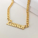 Spices Handwriting Jewelry Signature Pendant Collier Female Vertical Personality