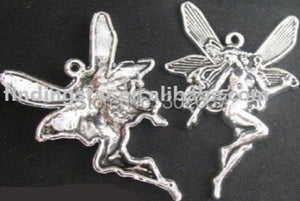 100pcs Tibetan Silver Large Fairy Pendants 43x30mm