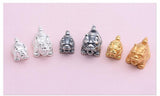 3D 999 Silver Fengshui Dragon-Turtle Beads