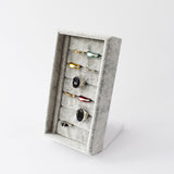 7 Slots Velvet Ring Organizer Drawer Jewelry Tray Storage Counter