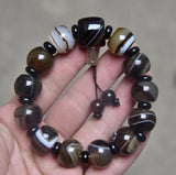 15x10mm Madagascar Silk Agate Energy Stone Healing Bracelet