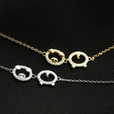 High Original Spanish Bear Gemstone Pendant Necklace DIY Jewelry