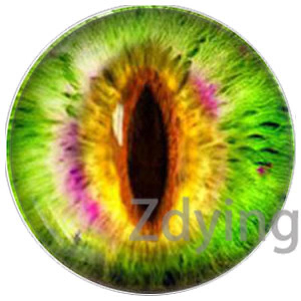 5pcs/lot Cat Dragon Eyes Glass Cabochons Jewelry