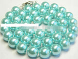 Charming! 12mm Sea Shell Pearl Necklace 17''