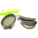 Beadsnice Brass Round Brooch Base Setting Men Women Dress Jewelry Accessory