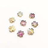 50Pcs 12mm Glass Beads & Crystal Cross Pendant Set for DIY Earrings Necklace