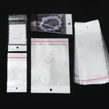 100pcs Transparent Self Adhesive Storage Bag OPP Poly Pack Bag