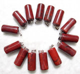 50pc Natural Stone Agate Aventurine Turquoise Tiger Eye Quartz Crystal Pendants