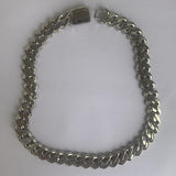 Rhinestone Dog Chain Collar Cuban Link Necklace
