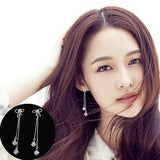 925 Silver Long Earrings Women Christmas Gift Jewelry Pendientes Plata 925