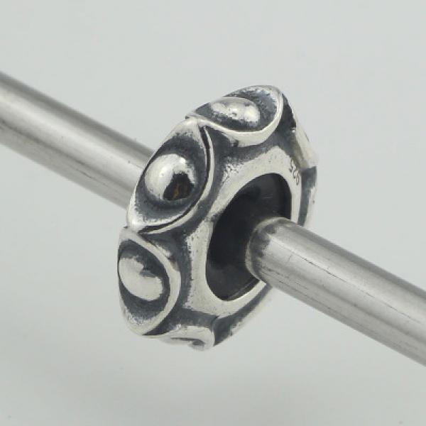 925 Silver Spacer Stopper Heart Flower Charm Bead