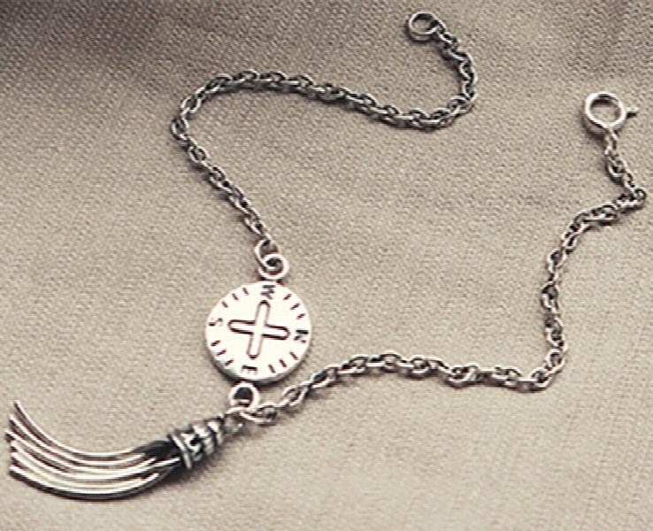 925 Sterling Silver Tassel Bracelet Women Jewelry
