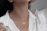 Personalized Angel Number Necklace-Lucky Number Jewelry-Spiritual Number
