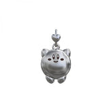 Mistletoe 925 Silver Cartoon Dangle Pendant Charm Jewelry