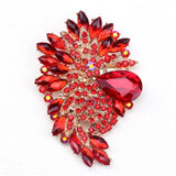 Africa Hot Pin Large Glass Brooch Crystal Women's Clothing Accessories