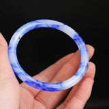 Colorful Jade Double Bangle Princess Jewelry Gift