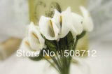 100pcs/lot Lily Flower Filler for Glass Vials Pendant