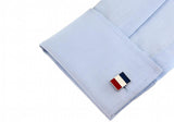 French Flag Copper Cuff Links
