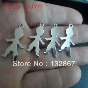 10pcs BABY BOYS stainless steel pendant necklace Jewelry DIY accessories