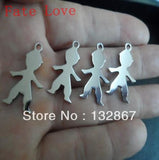 10pcs BABY BOYS stainless steel pendant necklace Jewelry DIY accessories