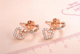 Vintage Heart Hoop Earrings for Women