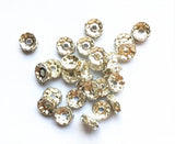 6mm/8mm/10mm Silver Crystal Rhinestone Rondelle Spacer Beads