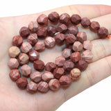 Red Wood Jasper Faceted Stone Beads 6/8/10mm