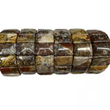 Mexican Crazy Lace Agate Gemstone Beads Bracelet
