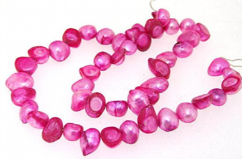 Peach Baroque Cultured Freshwater Pearl Beads 10MM AA 14inches