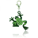 Frog Charms Dangle Rhinestone DIY Pendants Jewelry Accessories