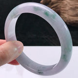 Zheru Jewelry Burmese Jadeite Light Purple Two-tone Bracelet Princess Gift
