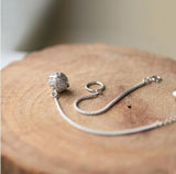 925 Sterling Silver Lucky Bell Bracelet Minimalis Jewelry