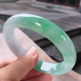 Natural Green Burmese Jade Princess Bracelet 54-64mm